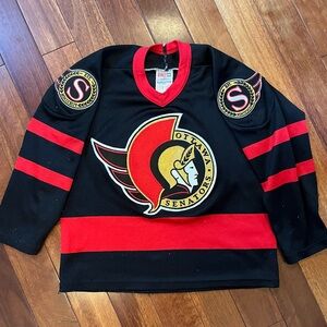 Vintage 90s Ottawa Senators CCM Maska Jersey Youth Medium NHL Hockey